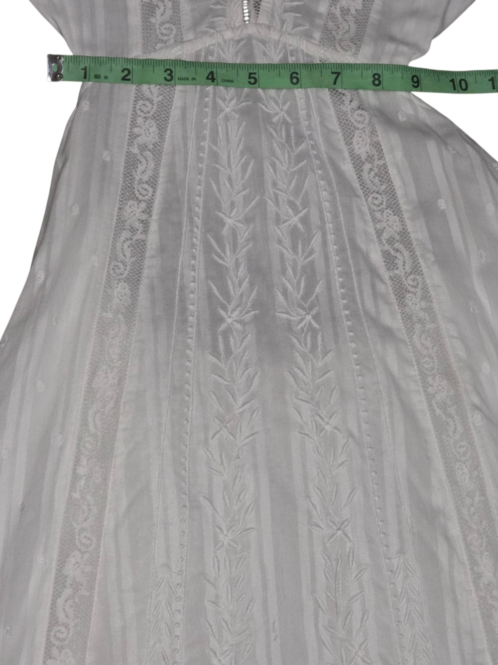 LoveShackFancy Aneesha White Lace Maxi Dress Boho Cottagecore Romantic XS/S - Picture 9 of 12